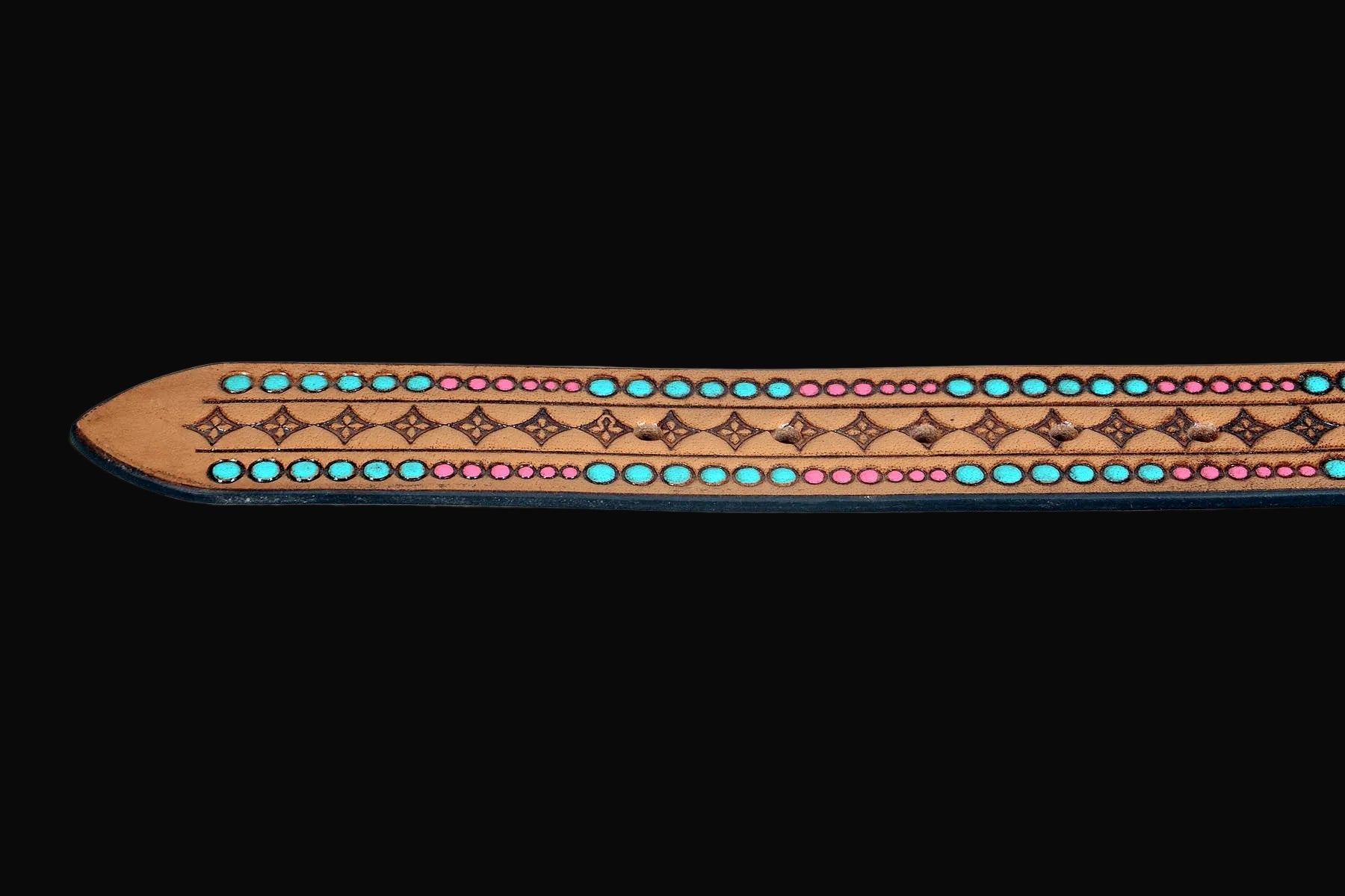 Western Geometric Tooled Belt