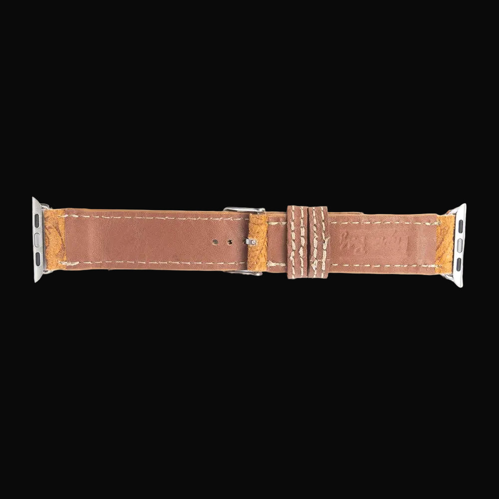 Saddleback Trail Watch Band in Brown: Brown