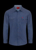 Rodeo Clothing Mens Western Pearl Snap Print Shirt