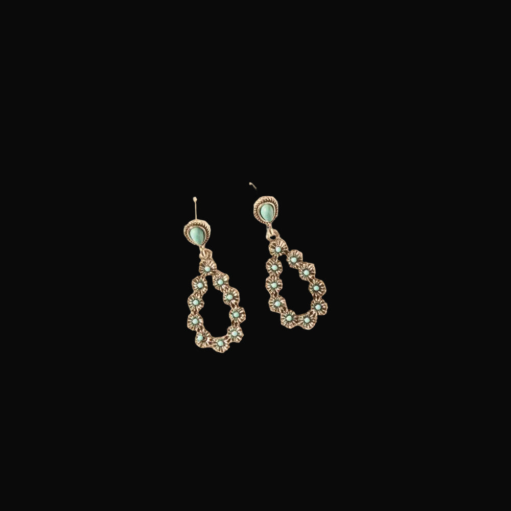 Bluebonnet Trail Teardrop Earrings for Women: Blue