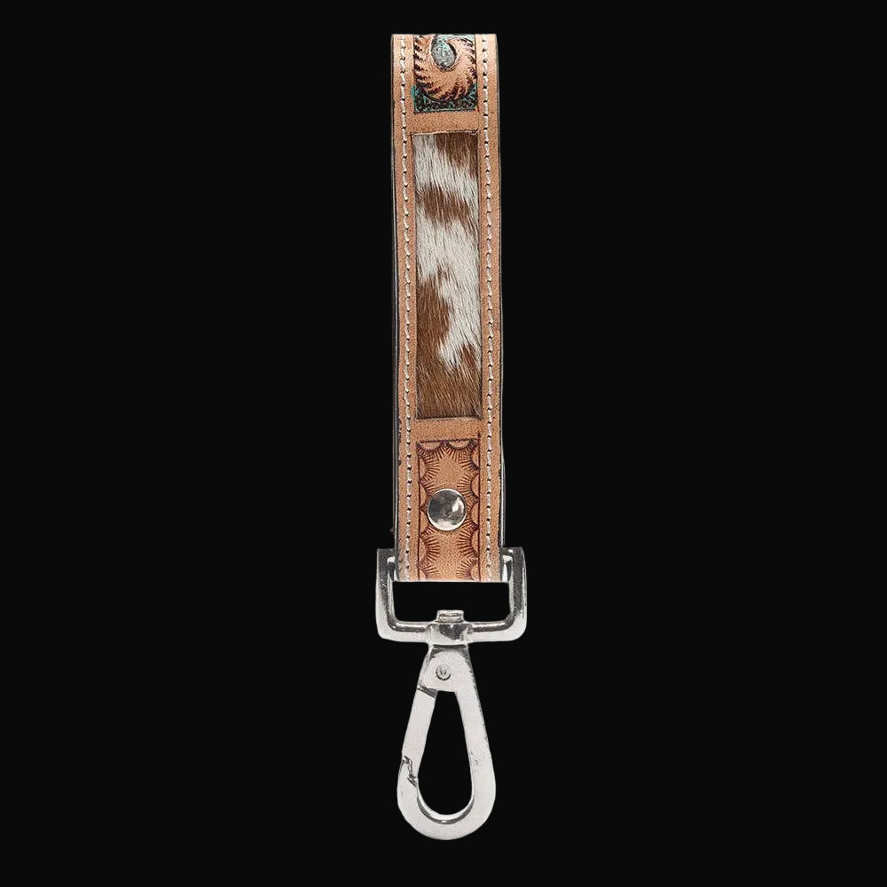 Jackstone Hand-tooled Leather Key Fob
