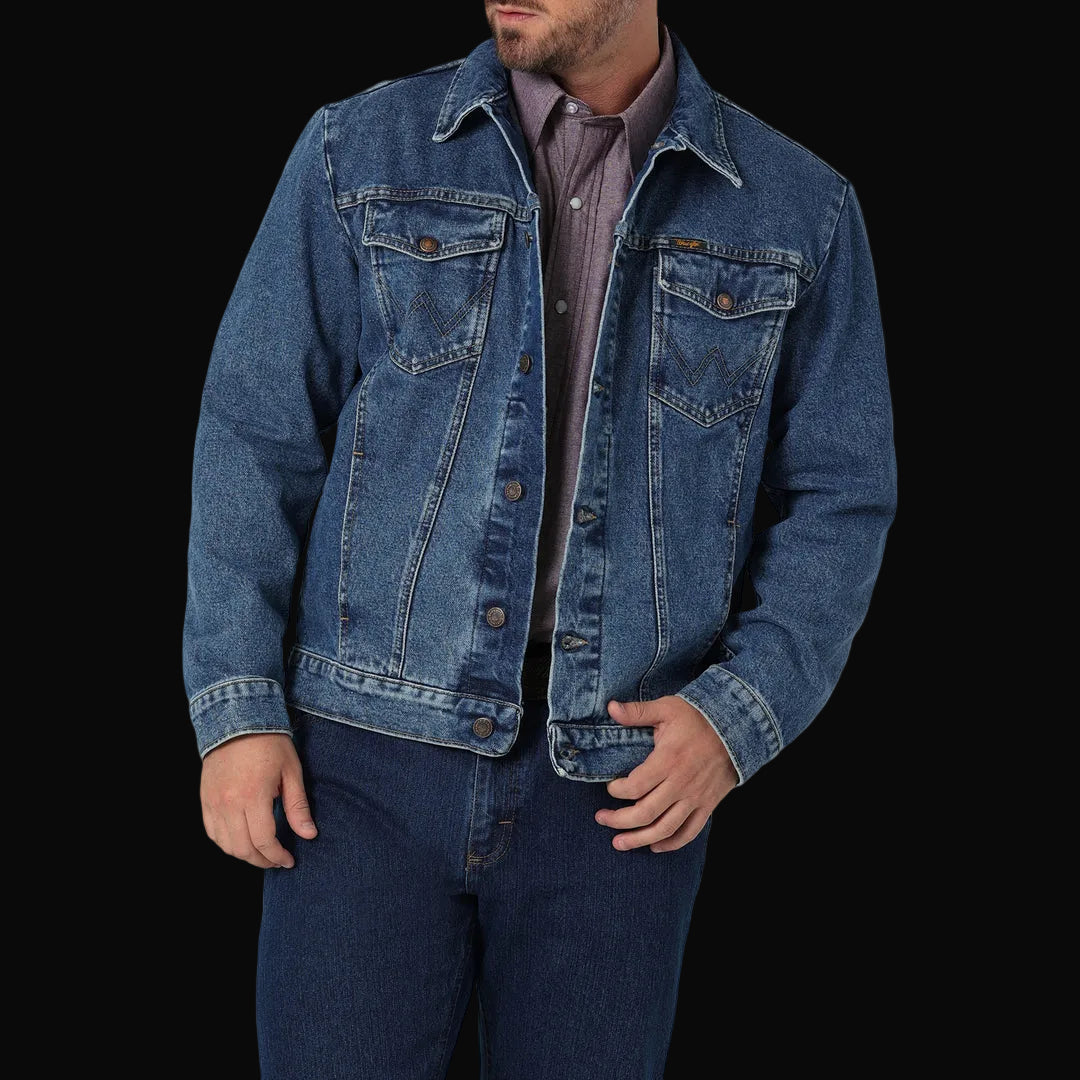 Wrangler Denim Jacket - Unlined - Stonewash