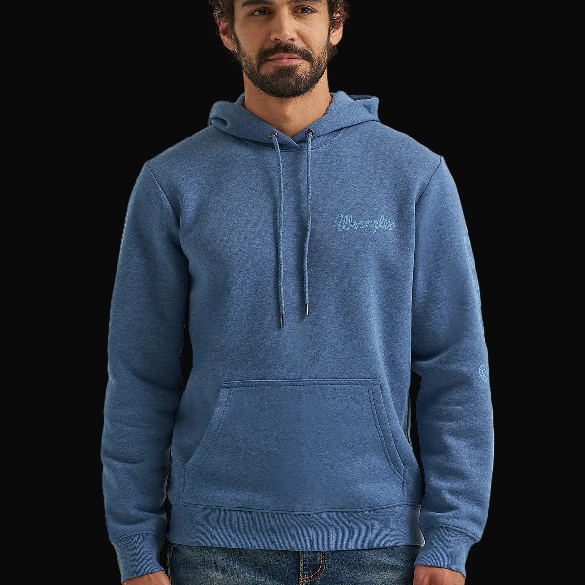 Wrangler Graphic Hoodie - Regular Fit - Dark Denim