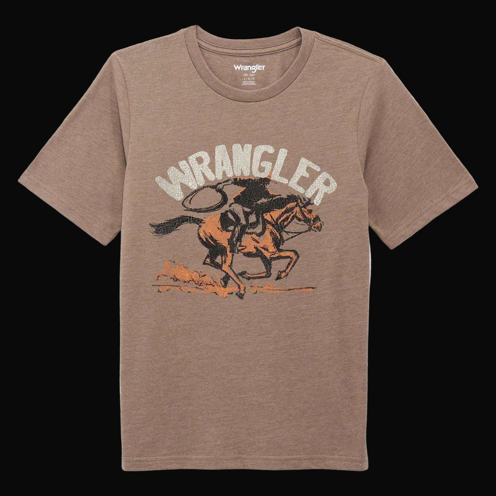 Wrangler Boys Lassoing Cowboy Graphic T-Shirt