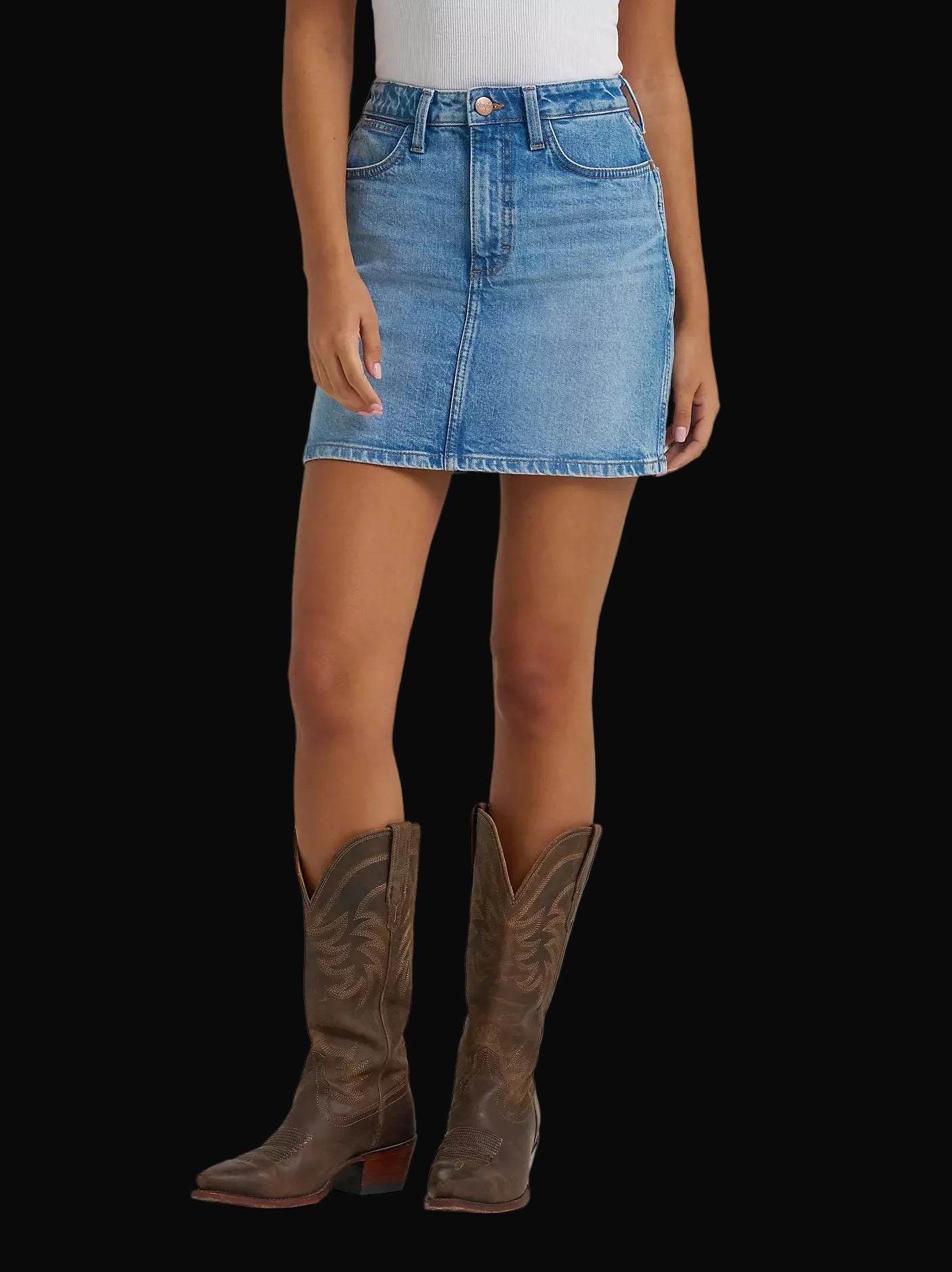 Wrangler Womens Retro High Rise Bailey Skirt