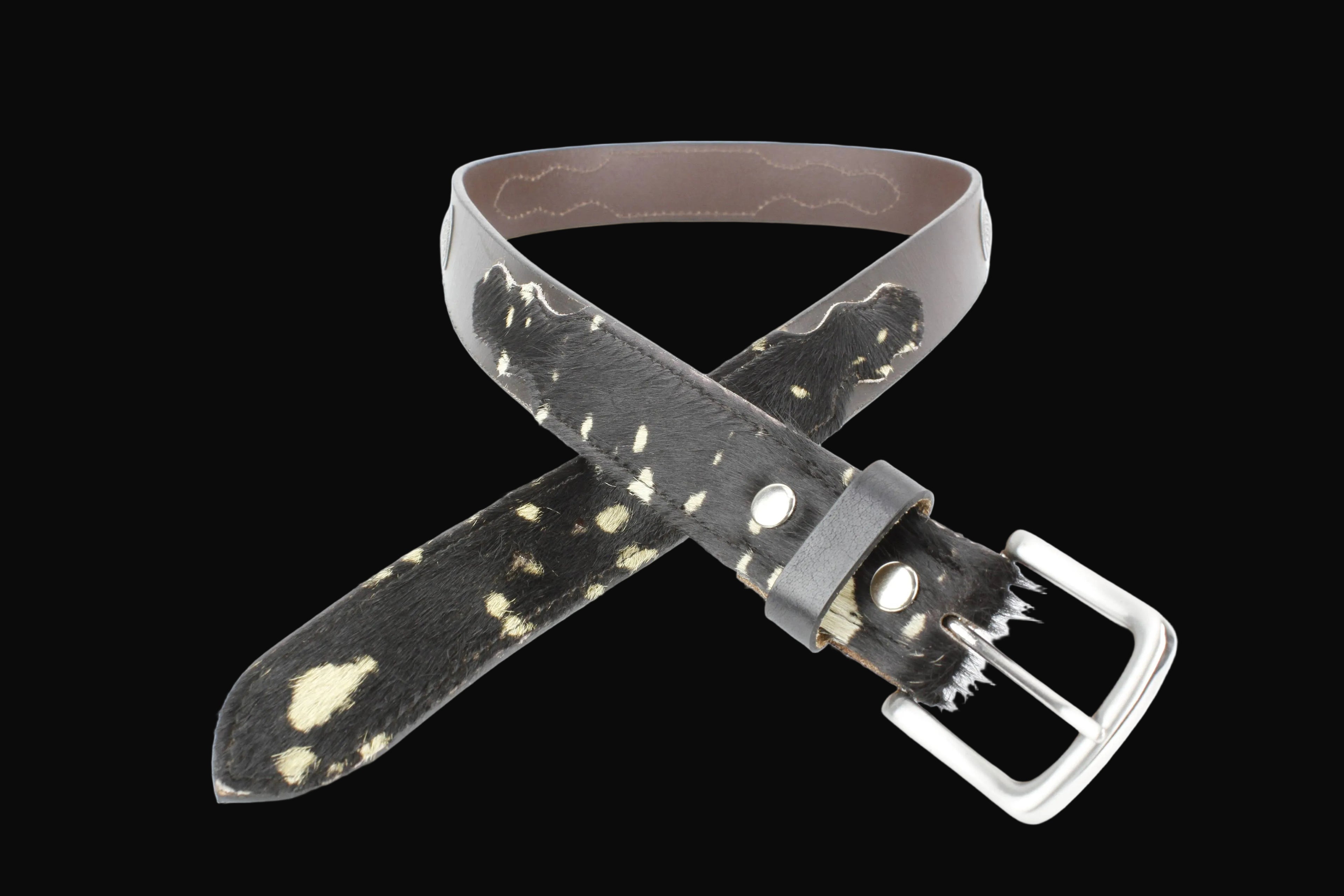 Leather Impressions Western Black Hair-On-Hide Patch Leather