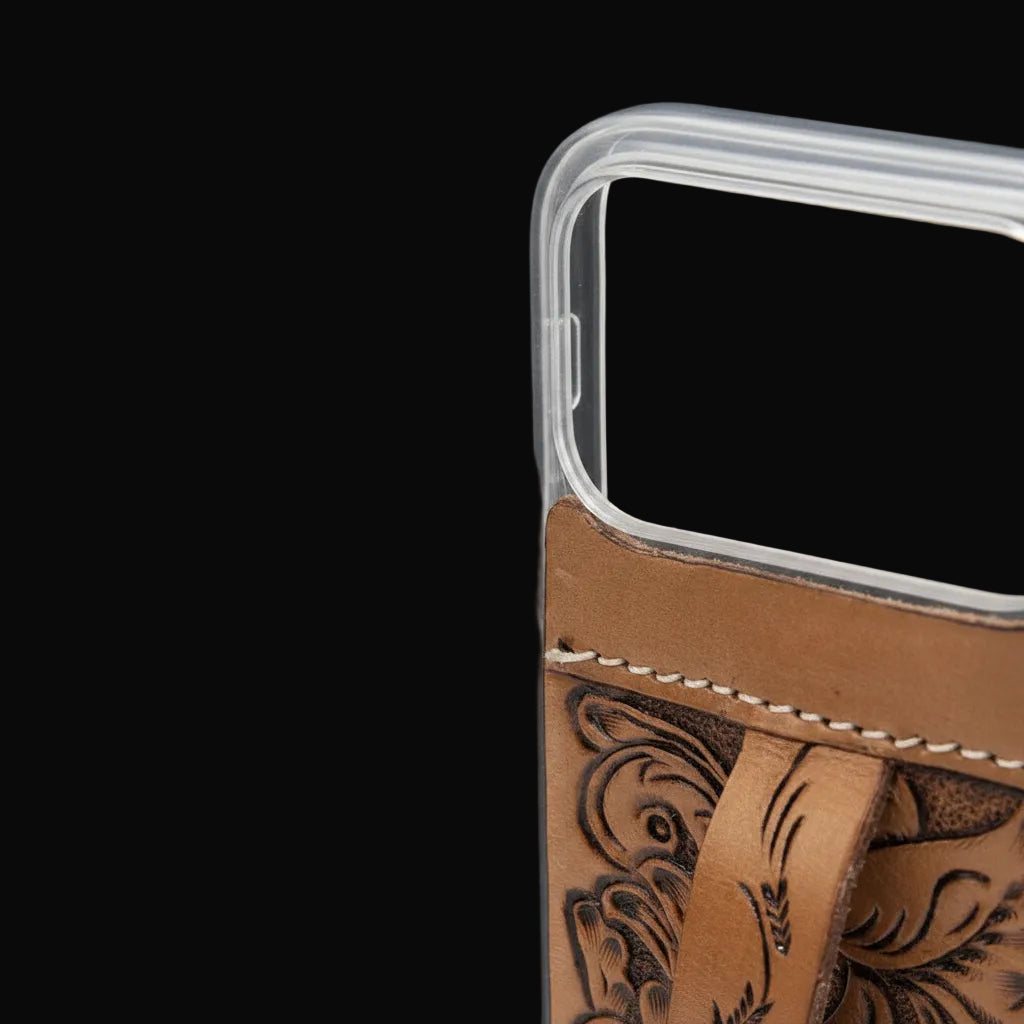 Toolcrest Handtooled iPhone 17 Pro Mobile Case: Handtooled