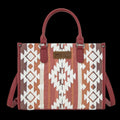 Wrangler Sherpa Aztec Canvas Tote/Crossbody