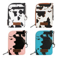 Wrangler Cow Print Mini Zip Card Case