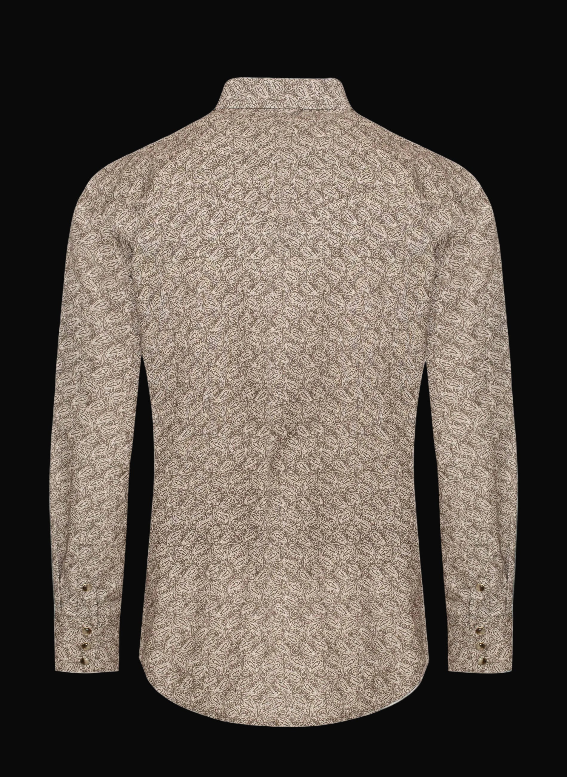 Men's Western Pearl Snap Print Shirt