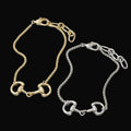 Anarchy Street Horse Bit Charm Box Chain Dainty Bracelet