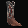 Cadence Leather Boot - Dark Brown/Navy product photo