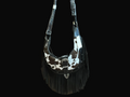Cow Print Leather Fringe Bag - Cow Print Black