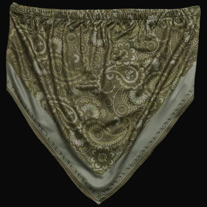 Boho Paisley Strapless Bandeau Handkerchief Top