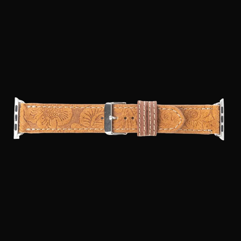 Saddleback Trail Watch Band in Brown: Brown
