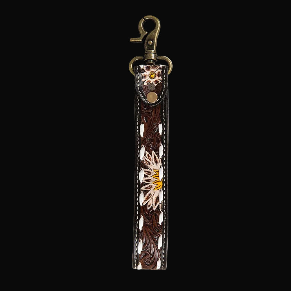 Eagle Range Hand-Tooled Key Fob