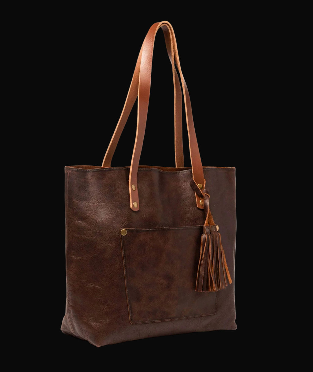 Hides Classic Leather Tote: Coffee Brown
