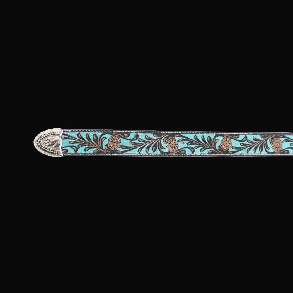 Swinging Door Kid's Belt In Blue: Blue