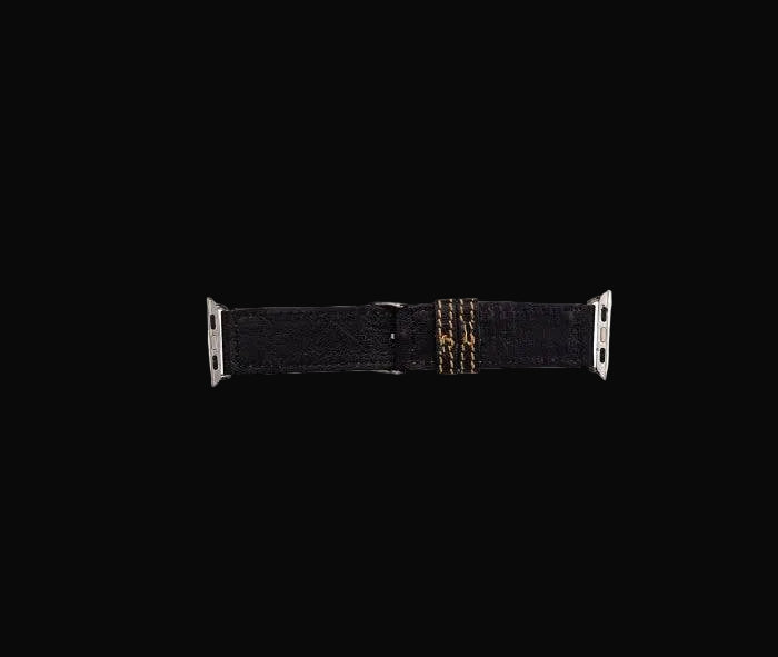 Fox Trail Hand-Tooled Leather Watchband