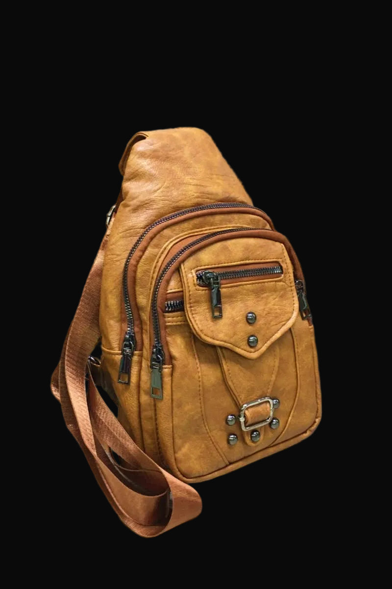 Desheng Crossbody Sling Bag: Yellow