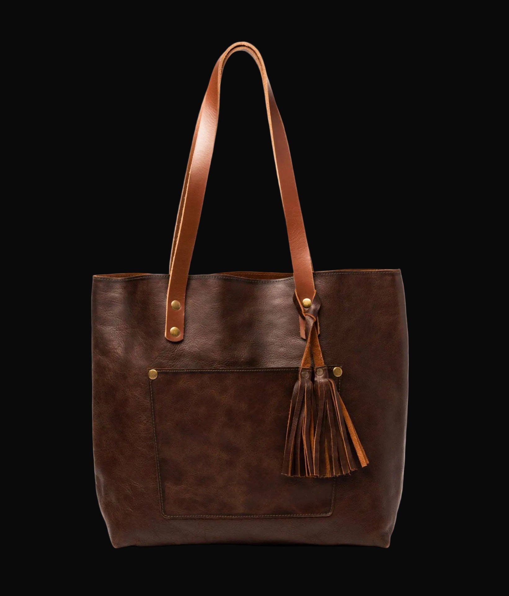 Hides Classic Leather Tote: Coffee Brown