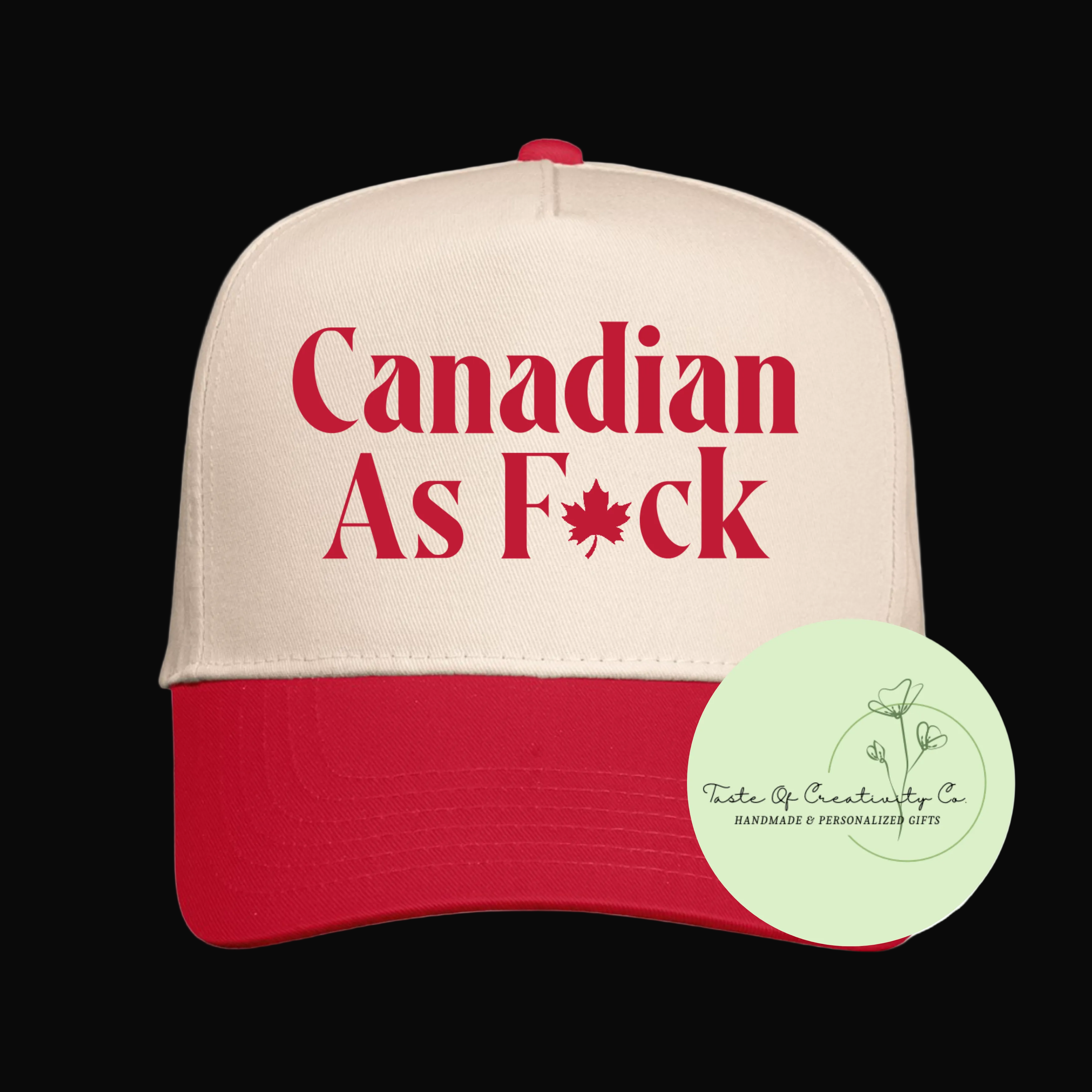 Canadian As F*ck Trucker Cap: Red