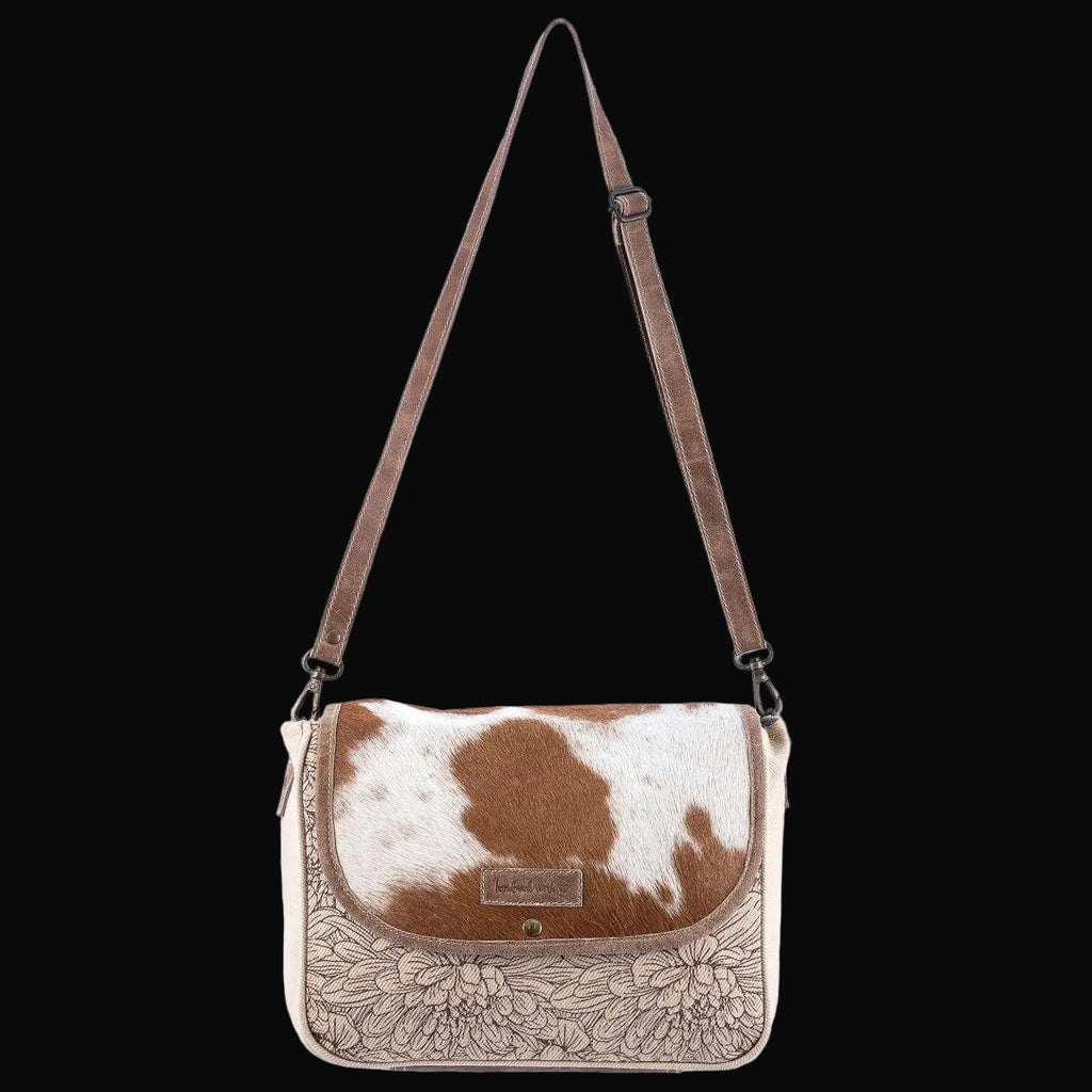 Canvas Leather & Cowhide Women's Crossbody - Rustic Floral