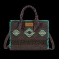 Wrangler Whipstitch Aztec Satchel/Crossbody with Scarf Handle