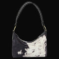 Calf Hair Cow Printed Bucket Shoulder Bag - BK