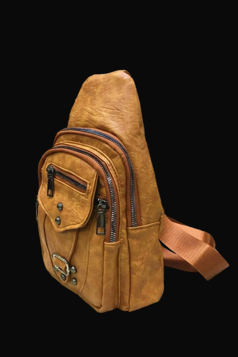 Desheng Crossbody Sling Bag: Yellow