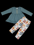 Sassy Kids Palace Girls Flower Printed Clothing Set