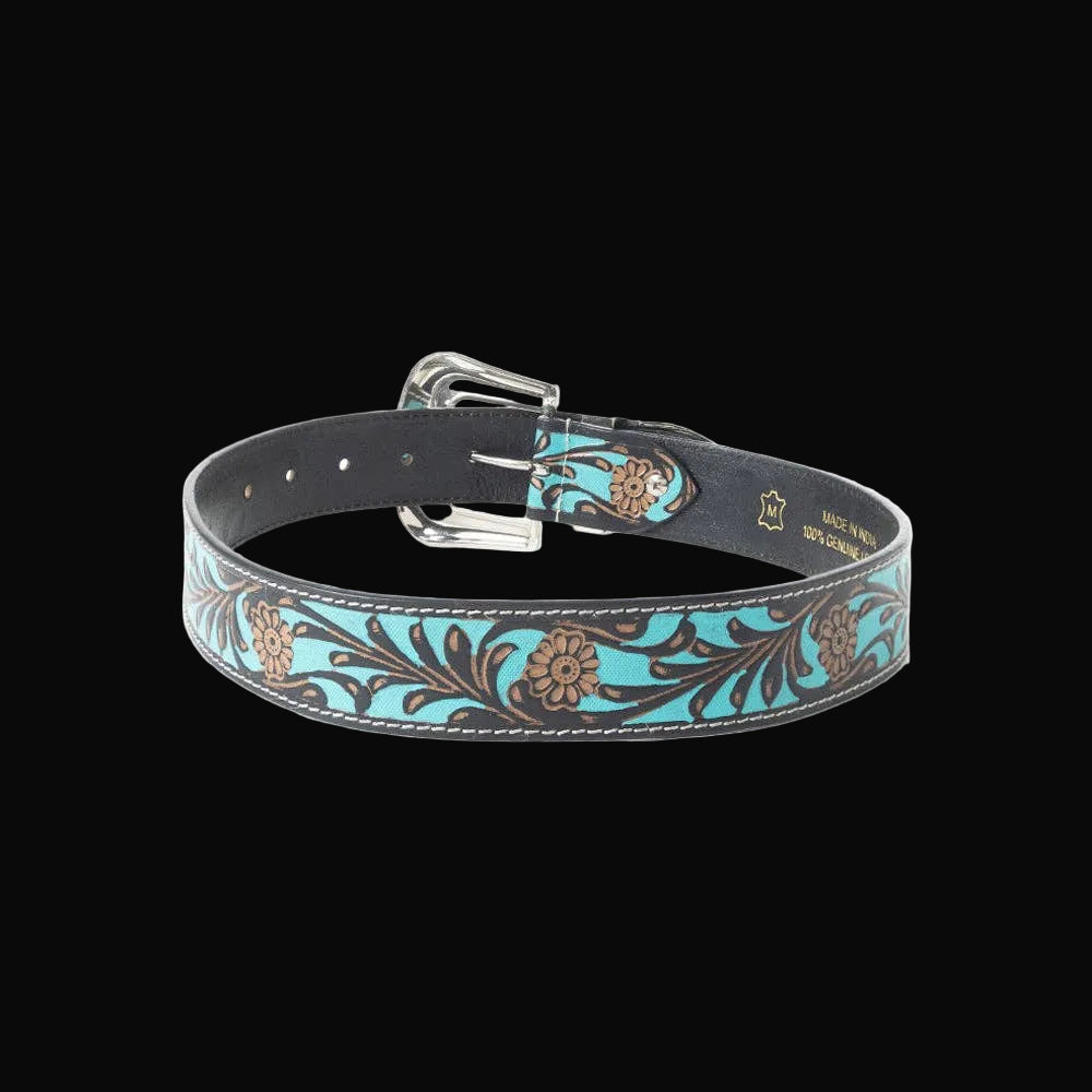 Swinging Door Kid's Belt In Blue: Blue