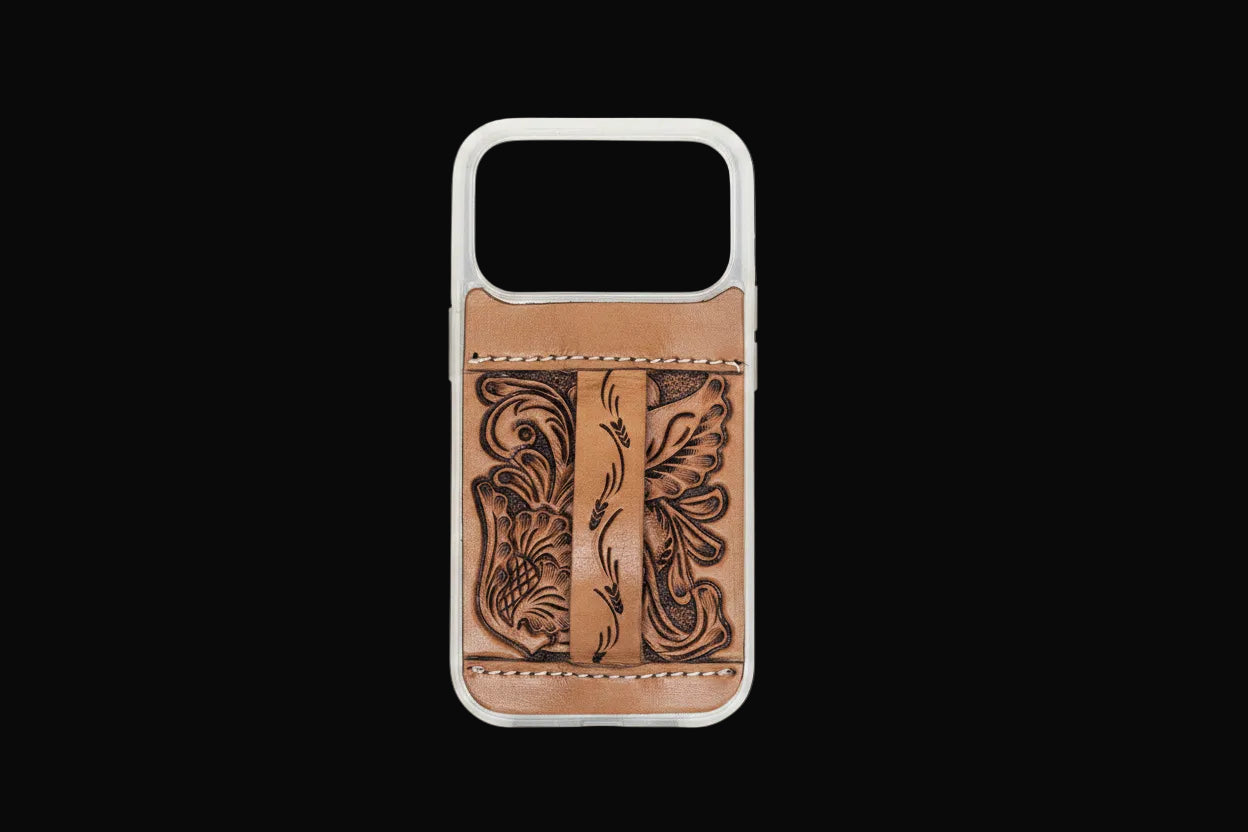 Toolcrest Handtooled iPhone 17 Pro Mobile Case: Handtooled