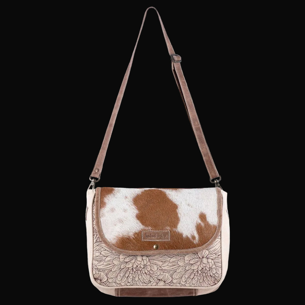 Canvas Leather & Cowhide Women's Crossbody - Rustic Floral