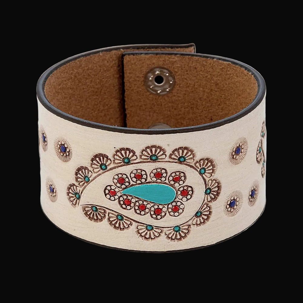 Paonne Leather Cuff Bracelet