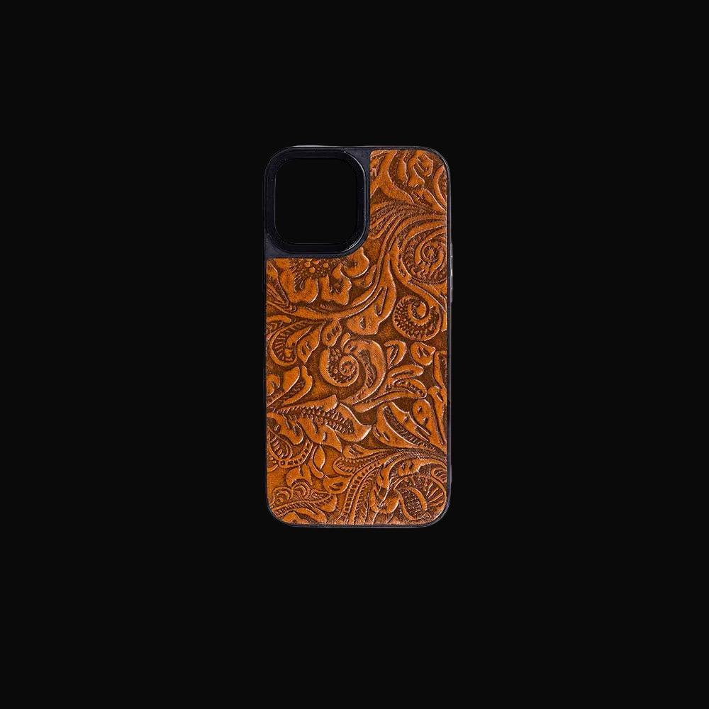Mesa Spirit Phone Case for iPhone 13 Pro Max: Brown Embossed