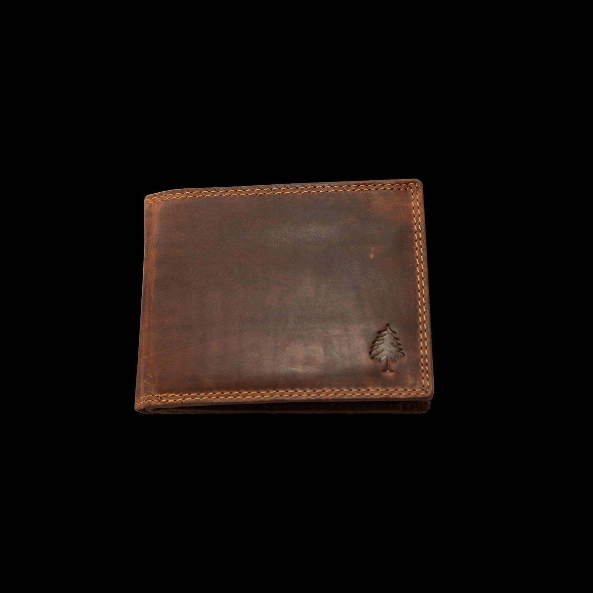 Leather RFID Wallet Dan: Brown