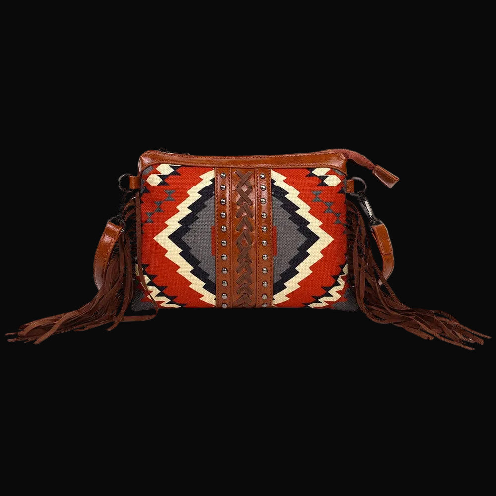 Fringe Aztec Western Crossbody Bag