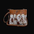 Myra Ornate Brown Leather & Hairon Bag