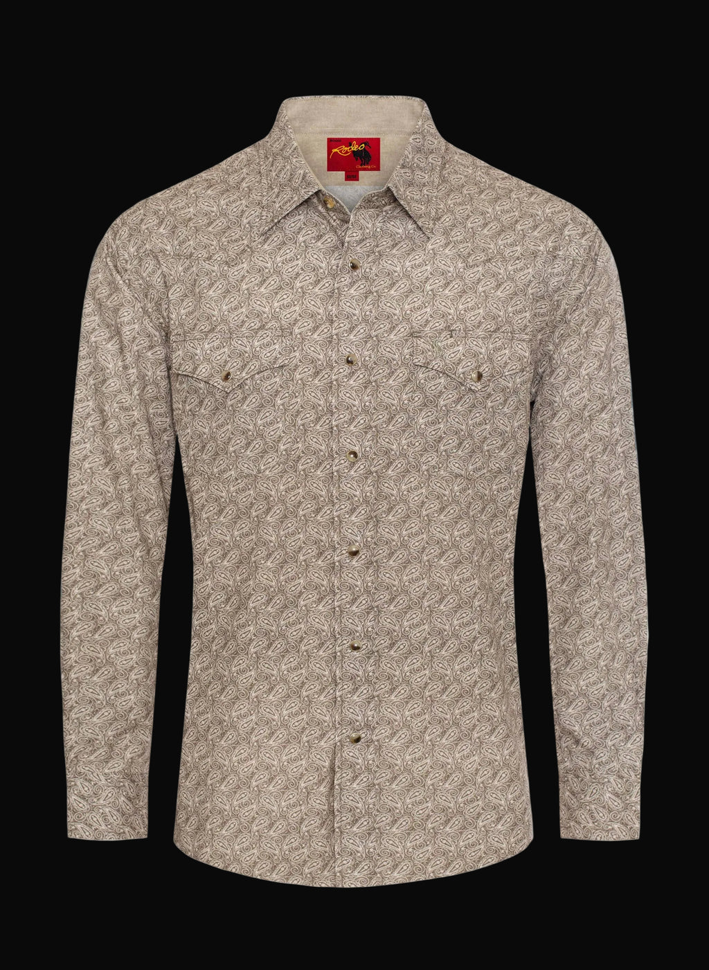 Men's Western Pearl Snap Print Shirt