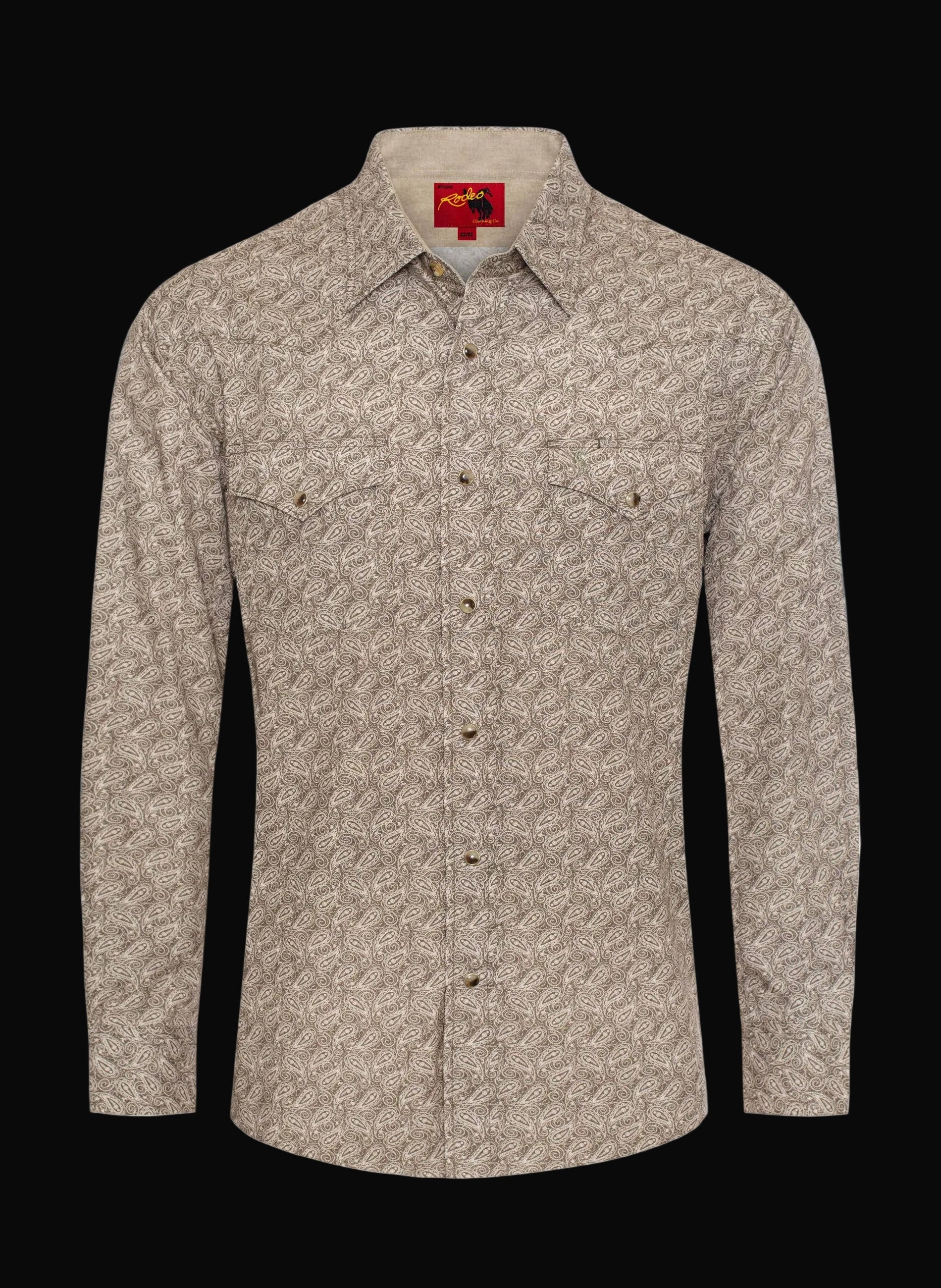 Men's Western Pearl Snap Print Shirt