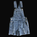Aier Wholesale Kids Western Baby Denim Shorts Overall Jumpsuits