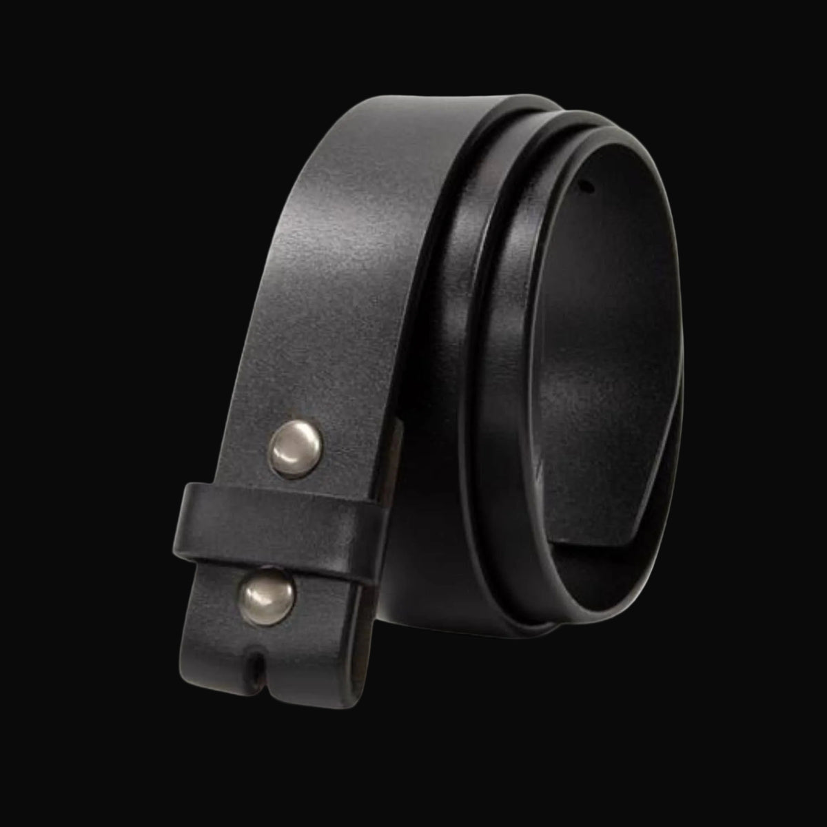 Mens Genuine Leather Snap Belt