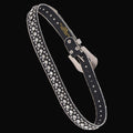 Studded Rhinestone Belt: Black