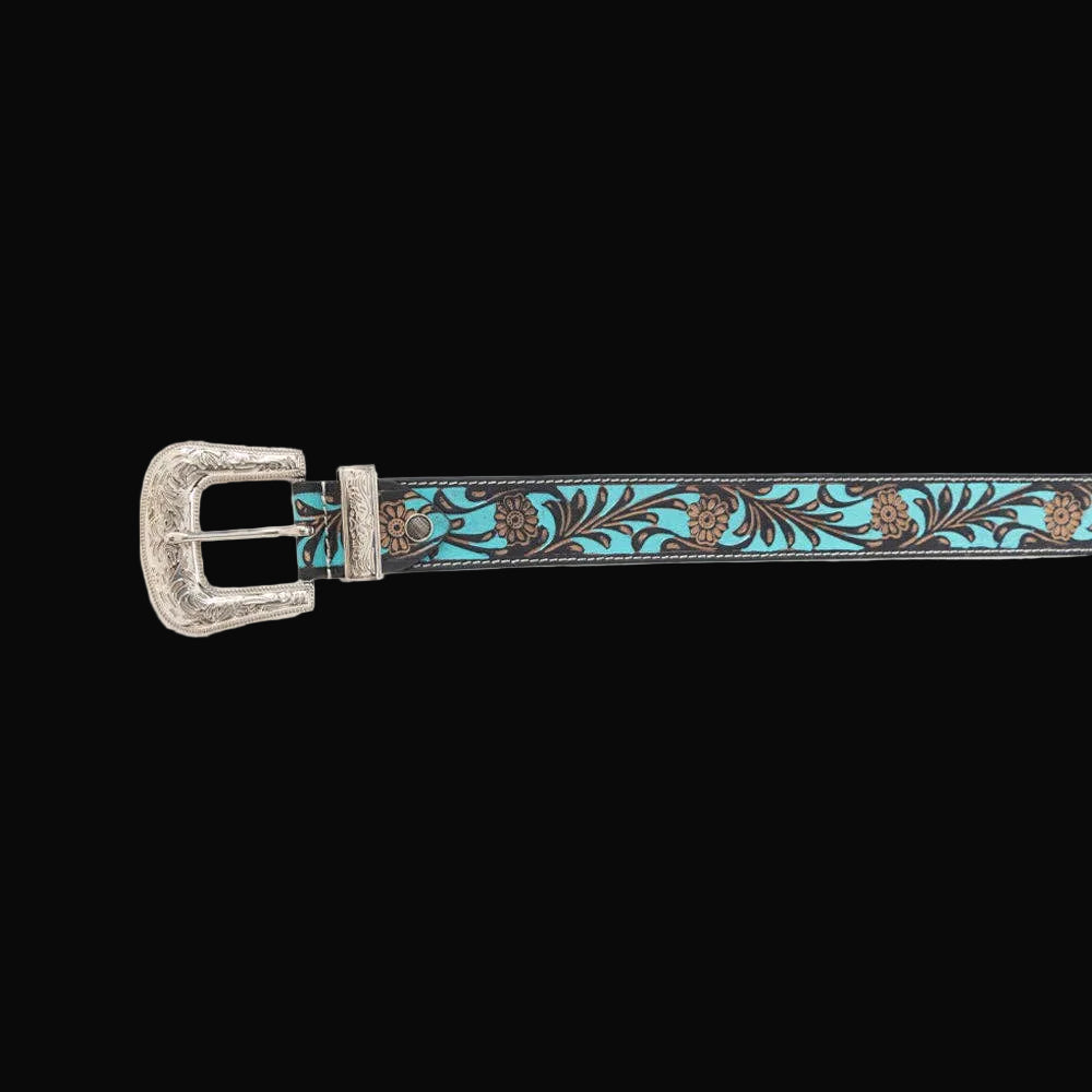 Swinging Door Kid's Belt In Blue: Blue