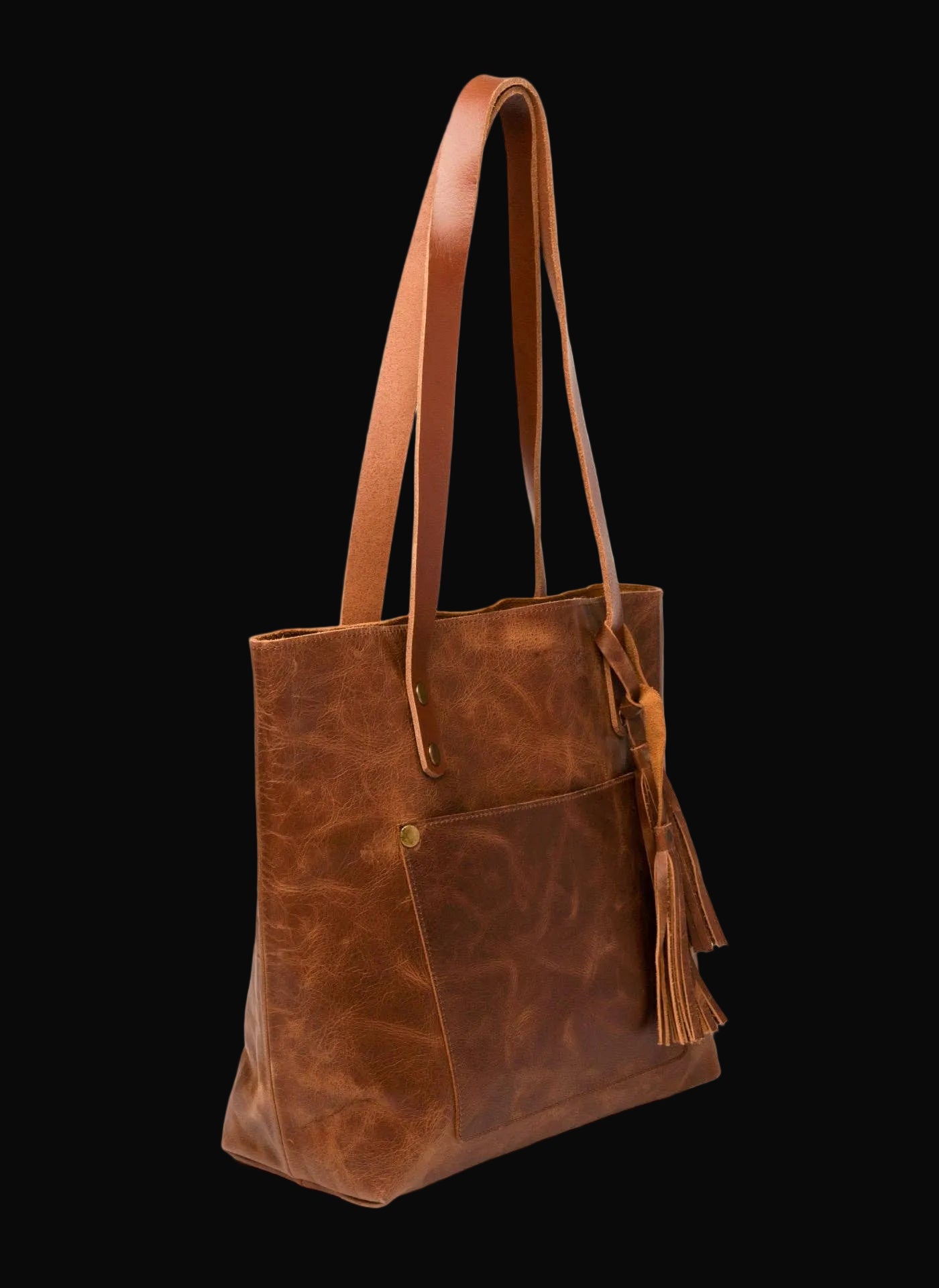 Hides Classic Leather Tote: Saddle Brown