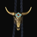 Longhorn Vintage Brass Bolo Tie