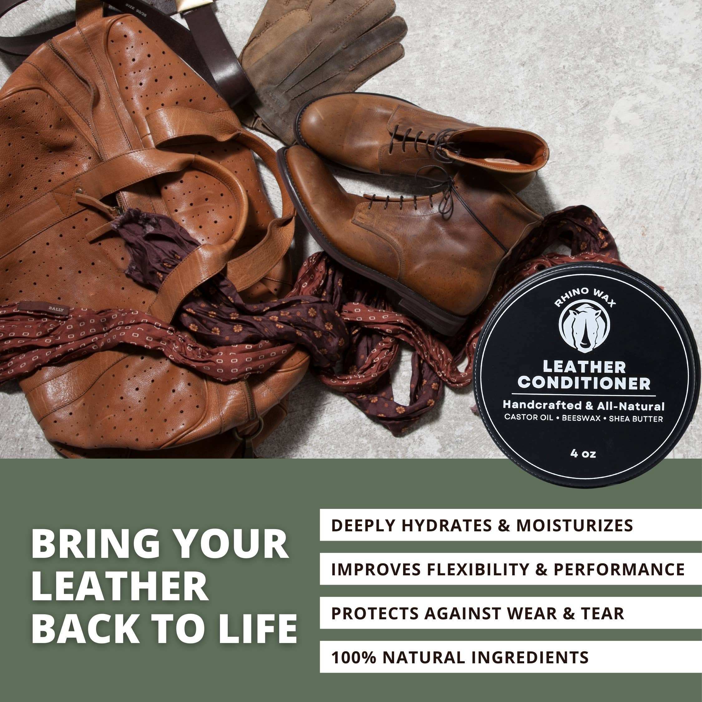 Rhino Wax Leather Conditioner - 4oz