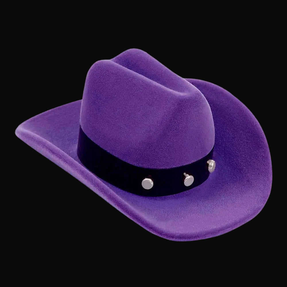 Western Express Galloping Horse Necklace in Cowboy Hat Gift Box