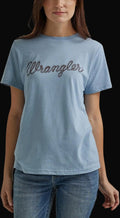 Wrangler Retro Year-Round Short Sleeve T-Shirt - Regular Fit - Ashley Blue Heather